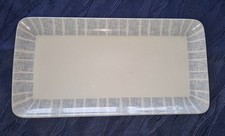 SELTMANN WEIDEN  Servierplatte / Kuchenplatte 29 x 15 x 2 cm, weiß-blau  VINTAGE