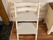 Stokke Tripp Trapp weiß Hochstuhl Newborn fähig Triptrap ☘️☘️☘️🥰🥰🥰🐣🐣🐣