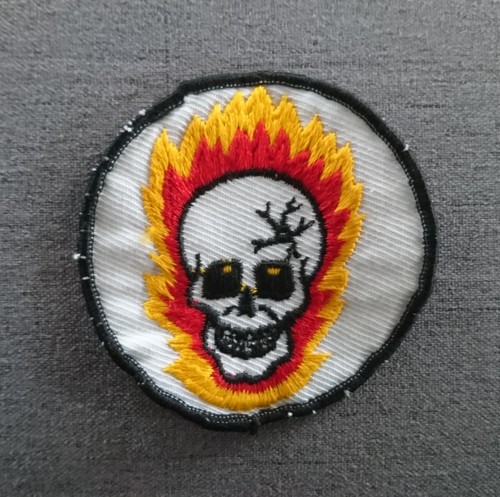 Patches burning skull patch - mc,