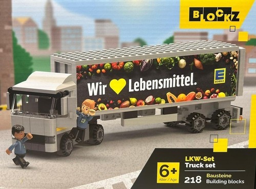 Edeka blockz lkw truck set - edeka, lkw-truck-set