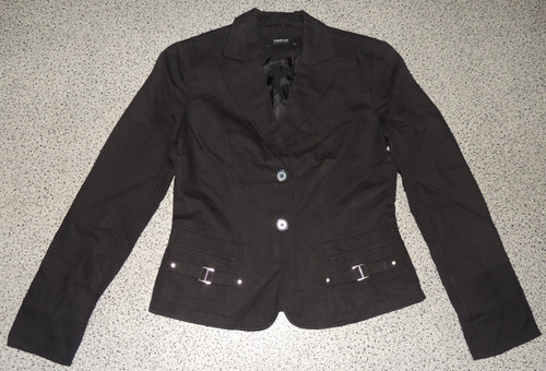 Damen jacke schwarz jeansoptik - schwarz,