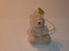 ALTE STEIFF MAUS MIT KNOPF UND FAHNE