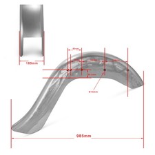Extended stahl heckfender - 6",