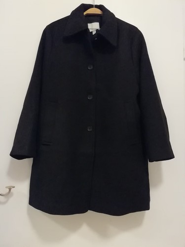 Mantel schwarz a linie - h&m,