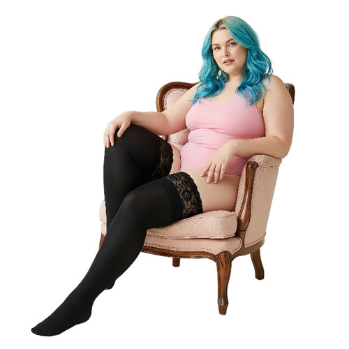 Lace top halterlose strümpfe - lace,