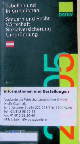 Tabellen und informationen - tabellen,