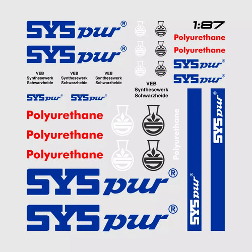 Waterslide decal ddr - waterslide, 1:87