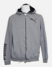 Puma Herren Zipper Sweatjacke Kapuzenpullover Grau  Gr. 50 / L