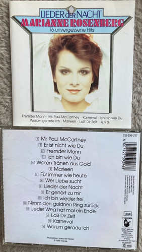 Marianne rosenberg lieder - marianne,