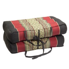 Yoga Block Faltbar Kopfkissen Sitzkissen Kissen Kapokkissen Kapok Schwarz Rot