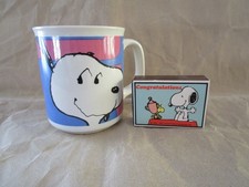 Snoopy / Peanuts Tasse Mug Becher Alt Vintage Retro + Puzzle