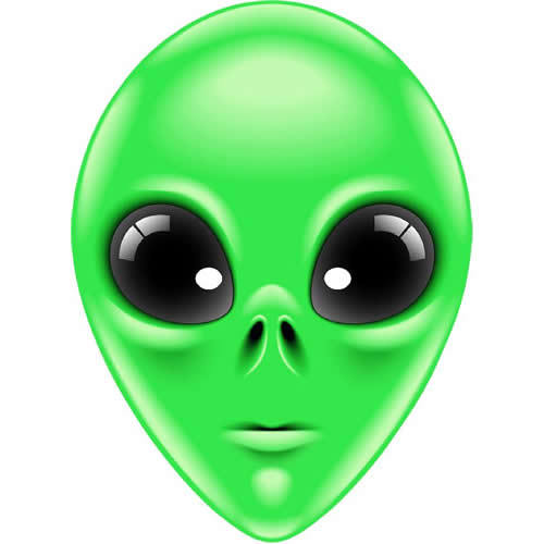 Grüne alien fun - alien,