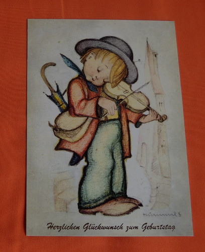 Postkarten hummel junge - 1x,