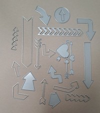 Stanzschablonen Pfeile ,Set