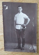 Altes Portrait Foto Schlachter / Fleischer / Metzger Geselle um 1920