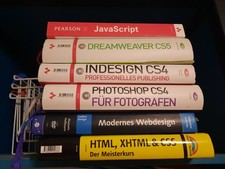 ADOBE Photoshop, Indesign, Dreamweaver, Java Script, Webdesign, Lehrbuch