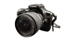 Canon EOS 300D mit EF-S 18-55mm 1:3,5-5,6 Schwarz, digitale Spiegelreflexkamera