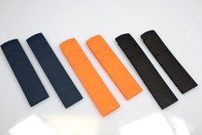 Uhrenarmband 20 mm Schwarz Orange Blau für Tissot PRS-516 T044417A  Schliesse