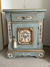 Voglauer Anno 1700 Kommode 1-türig Altblau Fichte handbemalt