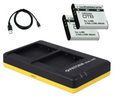 2 x Akku + Doppel-Ladegerät