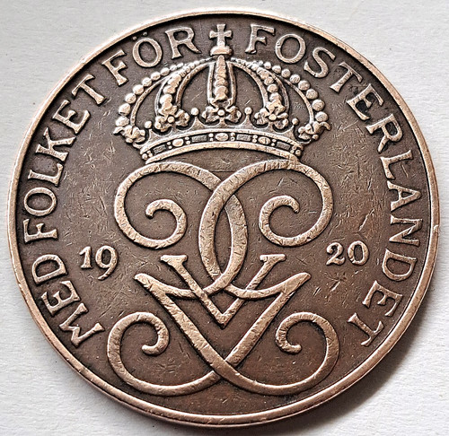 Schweden öre 1920 bronze - Öre,
