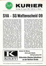 Fussball-Programmheft   72/73   RL    SVA Gütersloh - Wattenscheid 09