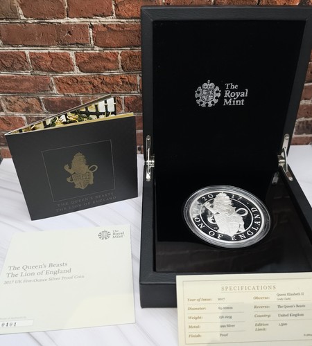 2017 lion england 5oz - 2017, £10