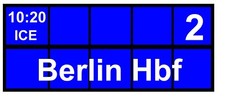 Zugzielanzeiger stück n - stück,