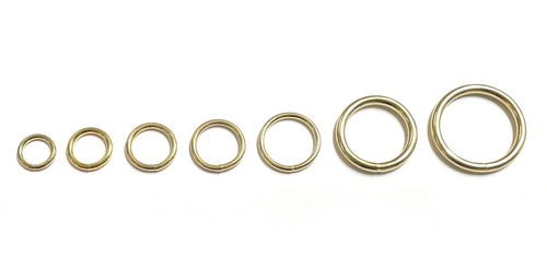 Geschweißter ring messing - geschweißter, o-ring