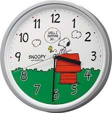 RHYTHM Peanuts Snoopy Wanduhr