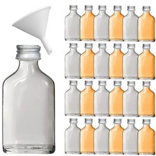mikken 25 Miniflaschen 20 ml Kleine Flasche Glasfasche Flachmann Schnapsflasche