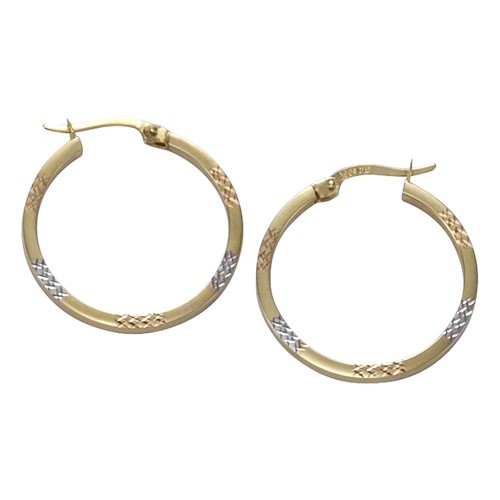 Creolen 333 gelbgold farbig - 333,