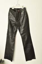 Harley-Davidson Damen Lederhose - Gr. 30/2 W - Echtleder - Kroko-Optik - Guter Z
