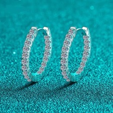 1 kt Creolen Platin Diamant
