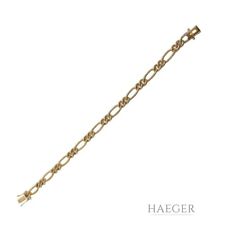 Armband 19 cm Gelbgold 585/ 14 Karat Fiagro