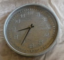 XXL LIGHT & LIVING Quarz Metall Wanduhr Uhr Silber Küchenuhr