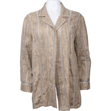Chanel Breezy Linen CC Shirt Jacket (DE40 / FR42) Coco CC Jacke Top