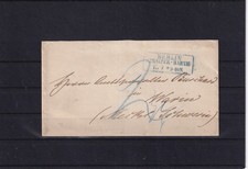 AB579) Norddt. Postbezirk Beleg ab Berlin Anhalter Bahnhof Gebühr v. Empf. bez.