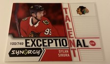 NHL Card-Dylan Sikura-Exceptional Talent xxx/749-Synergy 2018-19-Chicago 