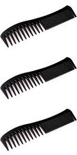 Set Mit 3 Damen Mädchen Schwarz Salon Styling Friseur Farbig Haarkamm