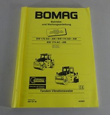 Betriebsanleitung Bomag Vibrationswalze BW 170/174 AD-AM / BW 174 AC-AM '05/2001