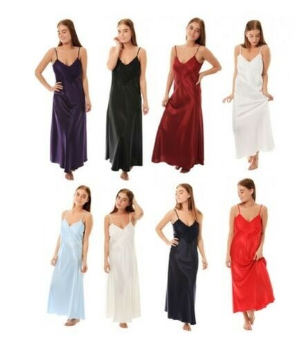 Damen satin tiefe spitze - damen, &