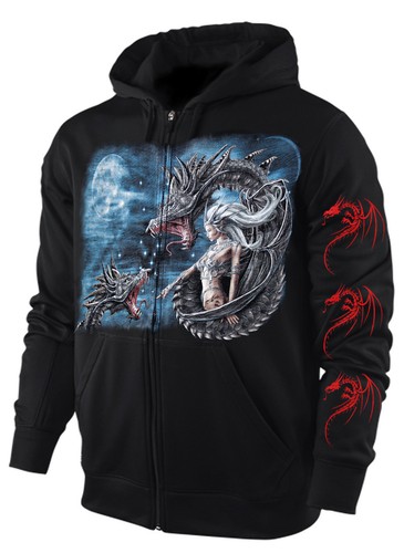 Hoodie sweatshirt drache - hoodie,