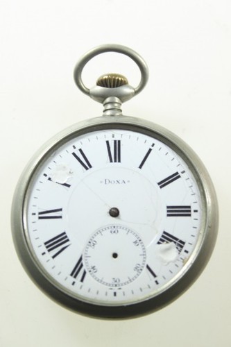 Doxa taschenuhr medaille or - taschenuhr,