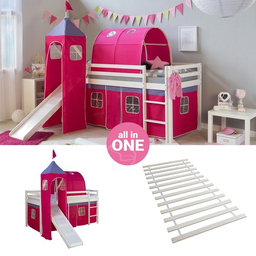 Hochbett 90x200 kinderbett mit - 90x200,