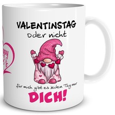 Tasse Zwerg "Valentinstag oder