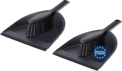 Kehrschaufel set schwarz - kehrschaufel,