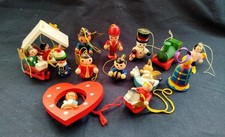 Holzfiguren, Weihnachtsbaumanhänger, Christbaum, 14 Stück 4