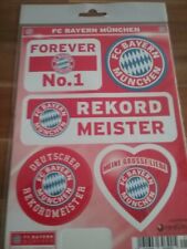 Aufkleberkarte FC Bayern München Neu 5 Aufkleber !!
