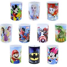 Metall Spardose für Jungs & Mädchen Ø 10x15 cm Helden- und Zeichentrickmotive